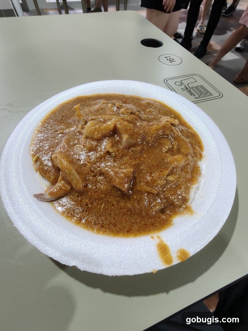 Curry dish on a plate