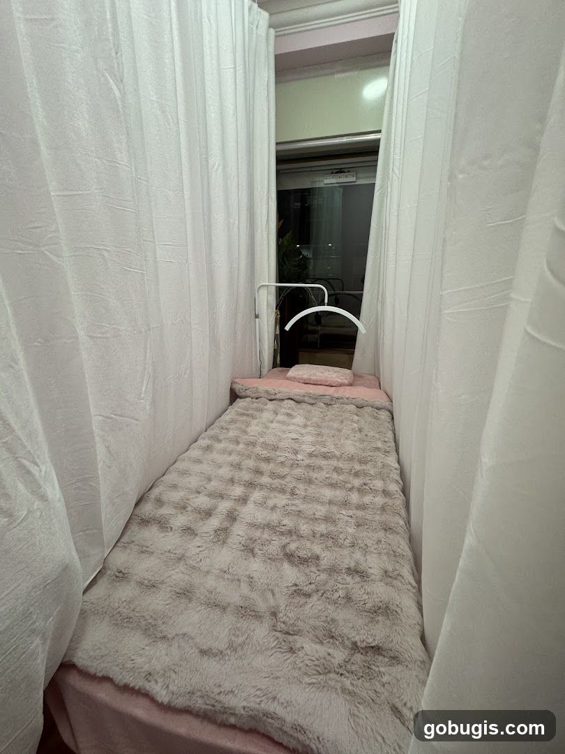 Treatment Bed with Curtains