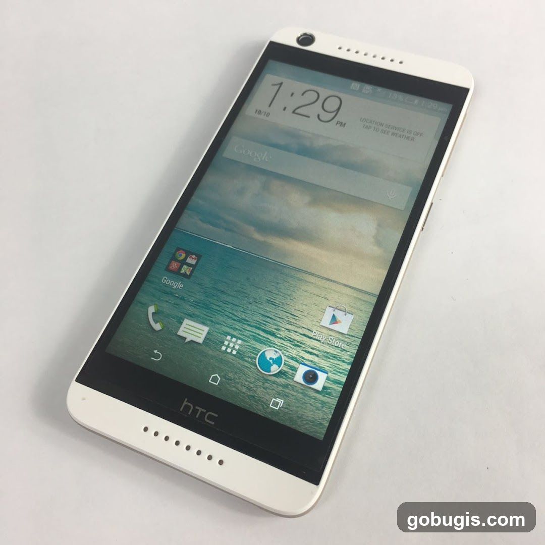 White HTC Smartphone