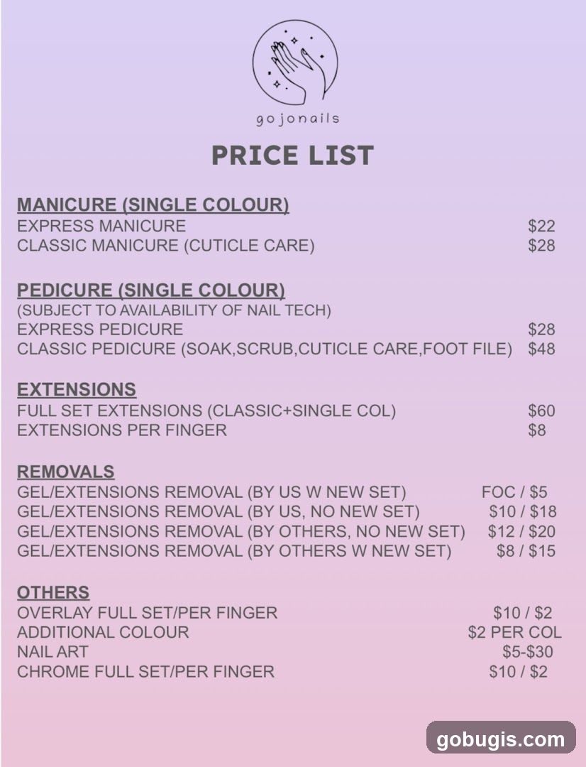 Price List