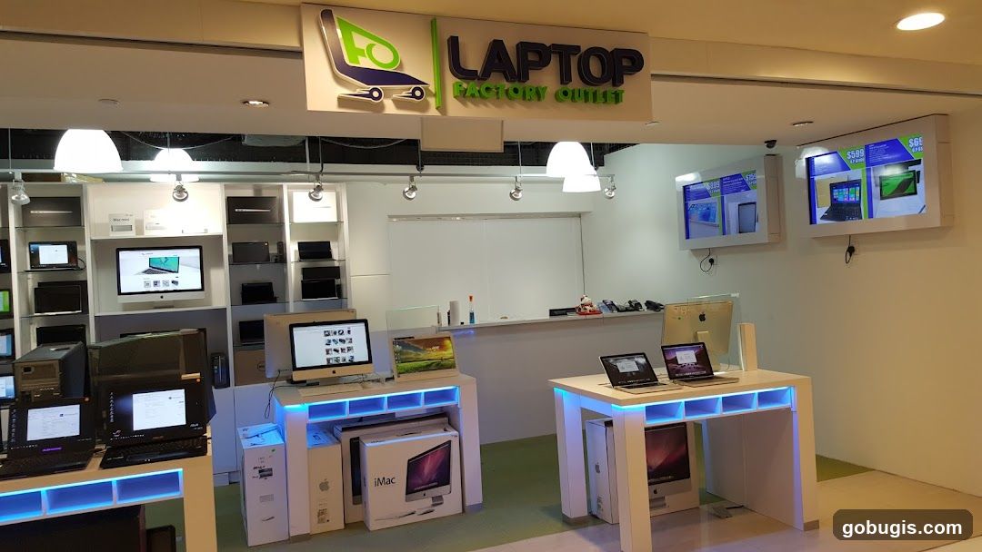 Laptop Store Interior