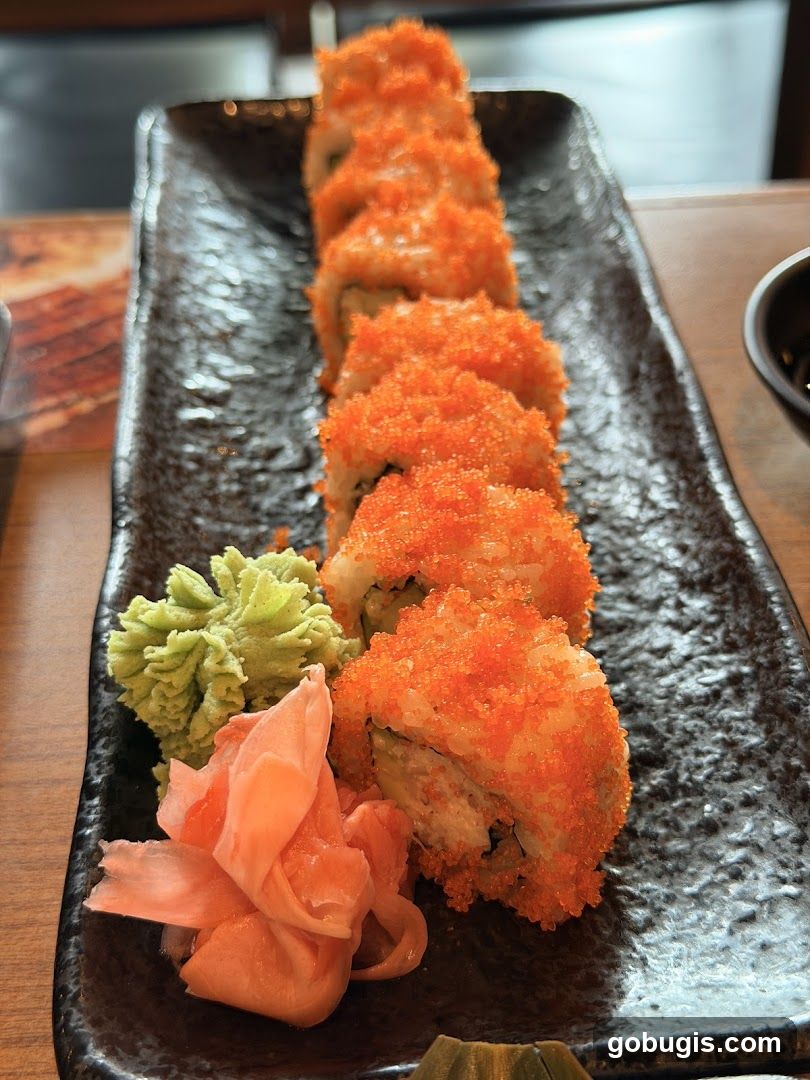Sushi Roll with Tobiko