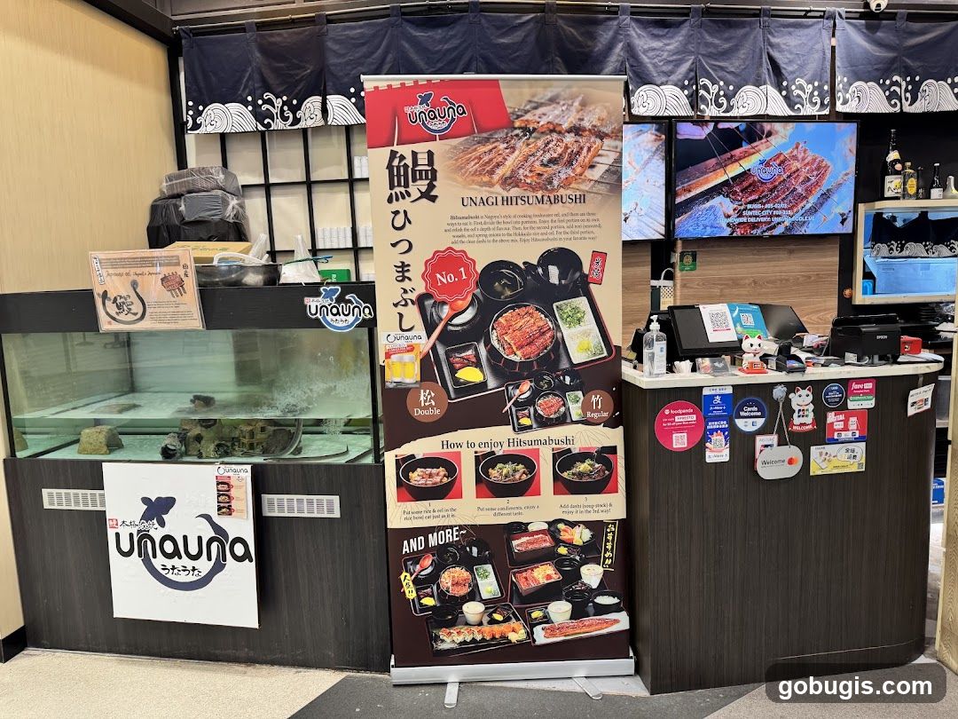 Restaurant Counter with Menu Display
