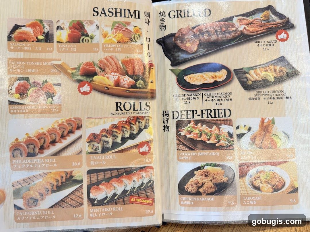 Japanese Menu