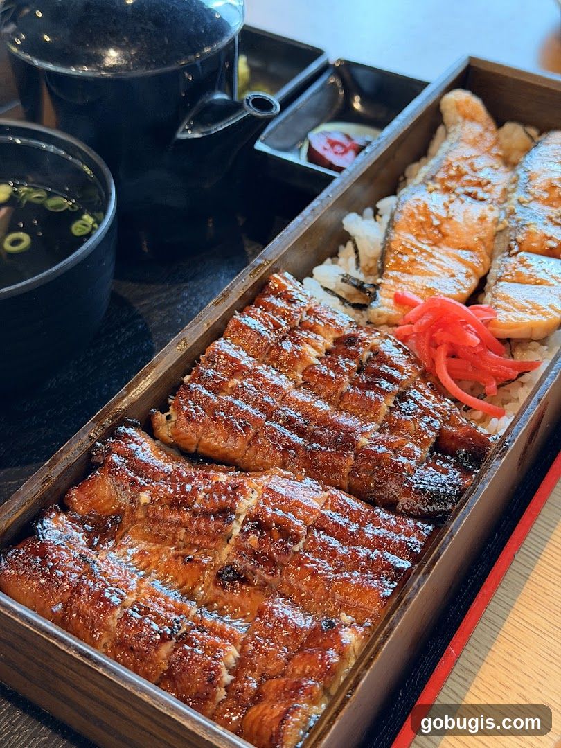 Unagi and Salmon Bento Box