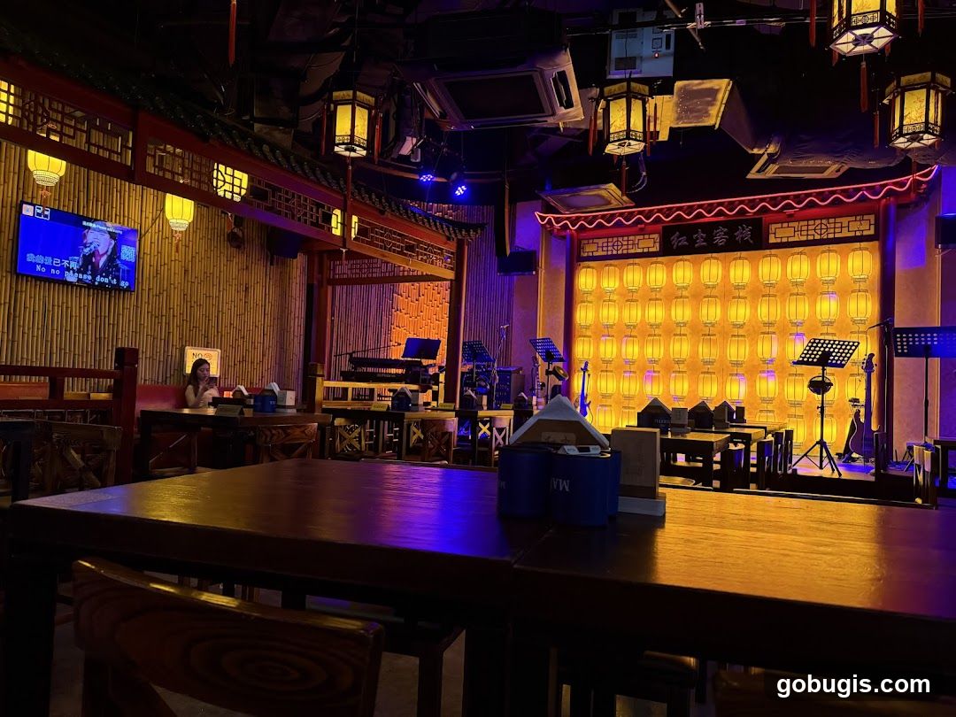 Restaurant Interior with Stage