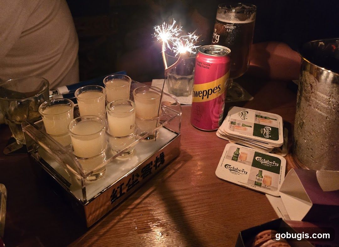 Celebratory Drinks with Sparklers