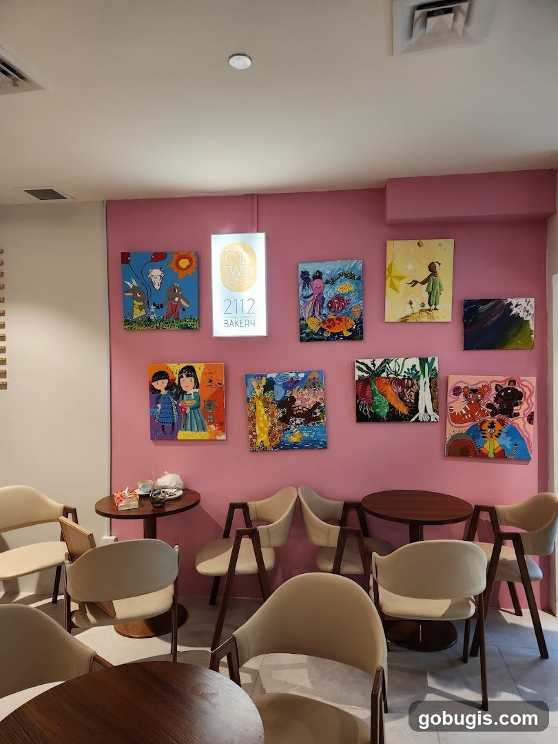 Bakery Interior with Art