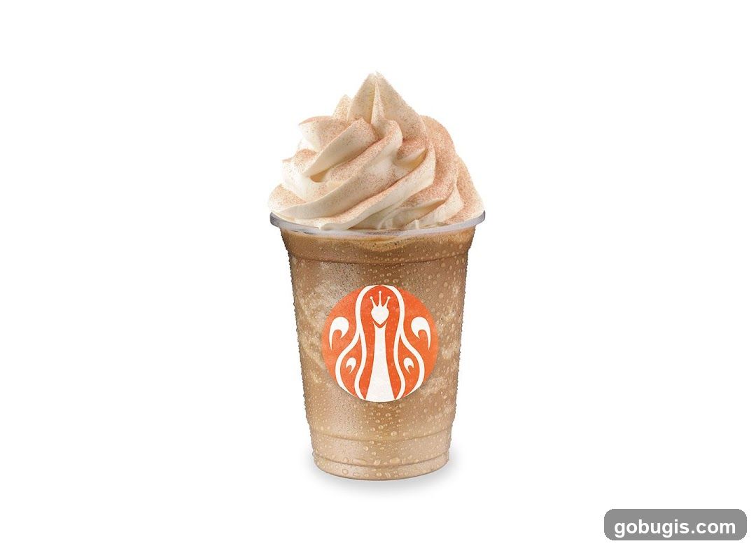 Iced Beverage with Whipped Cream and Drizzle
