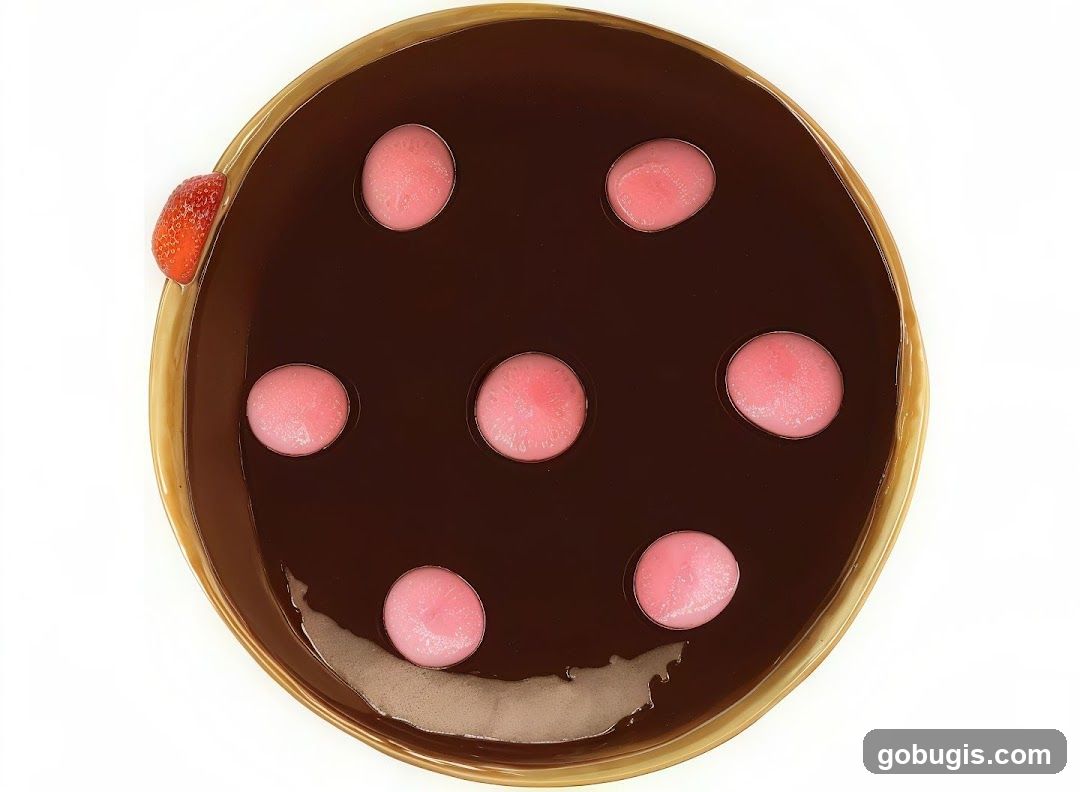 Chocolate cookie with white icing hearts