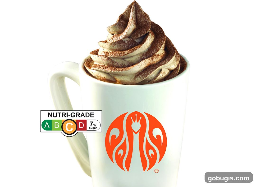 Whipped Drink with Nutri-Grade Label