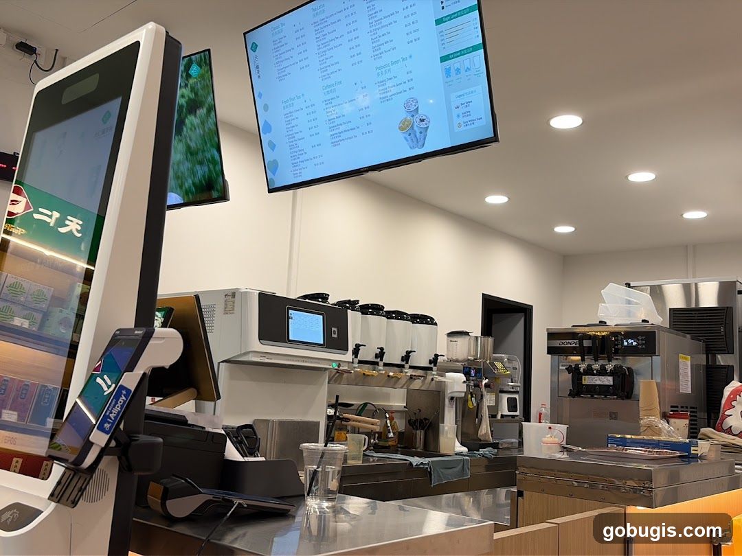 Bubble Tea Shop Counter