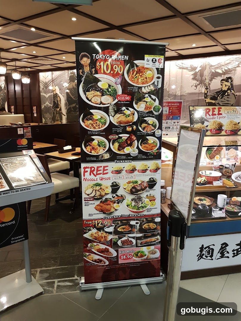 Tokyo Ramen Menu Banner