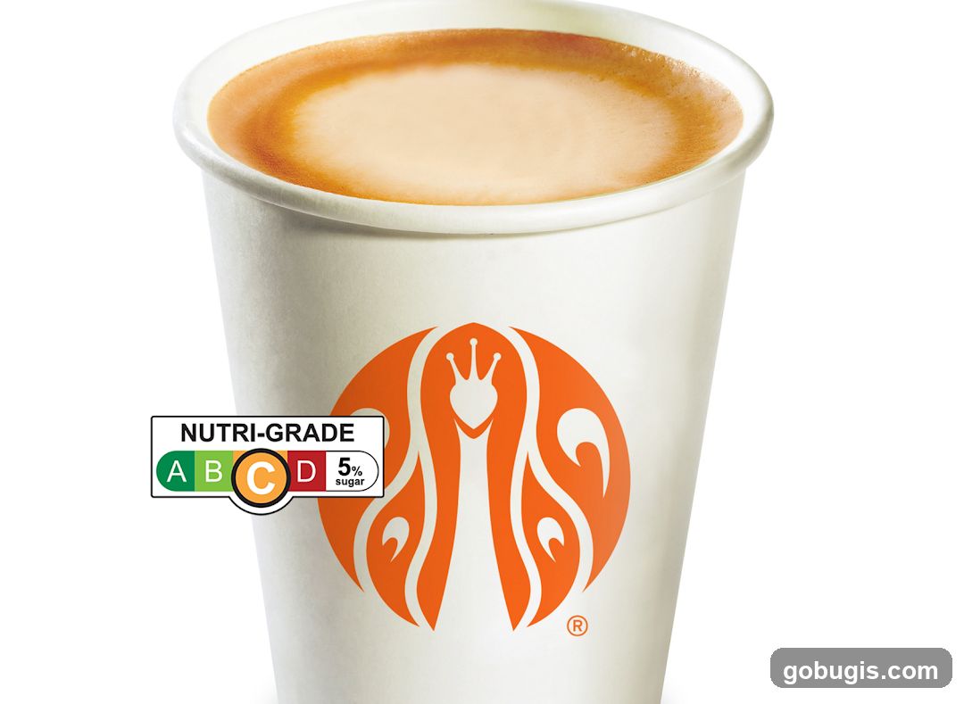 Coffee Cup with Nutri-Grade Label
