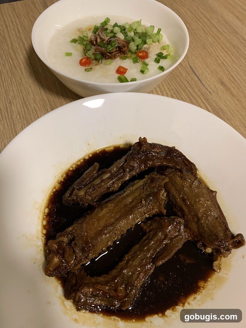 Braised Duck Wings and Congee