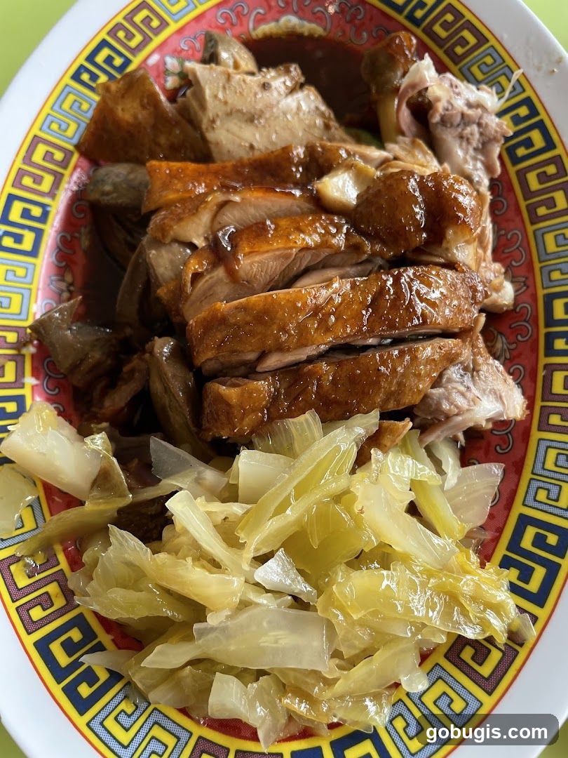 Roast Duck with Pickled Cabbage