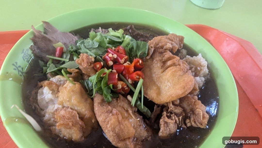 Bowl of Braised Duck Noodles