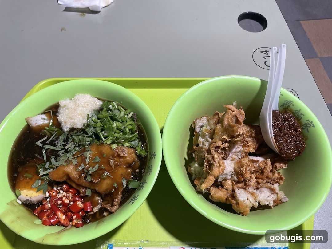Two Bowls of Food