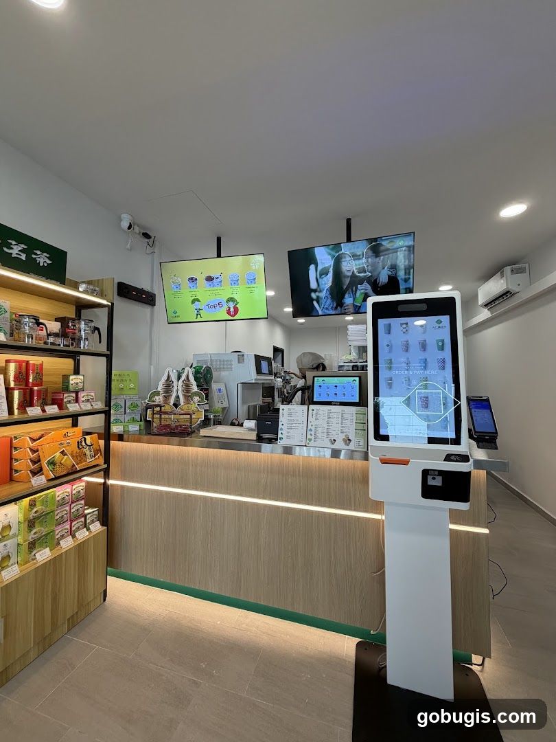Bubble Tea Shop Interior