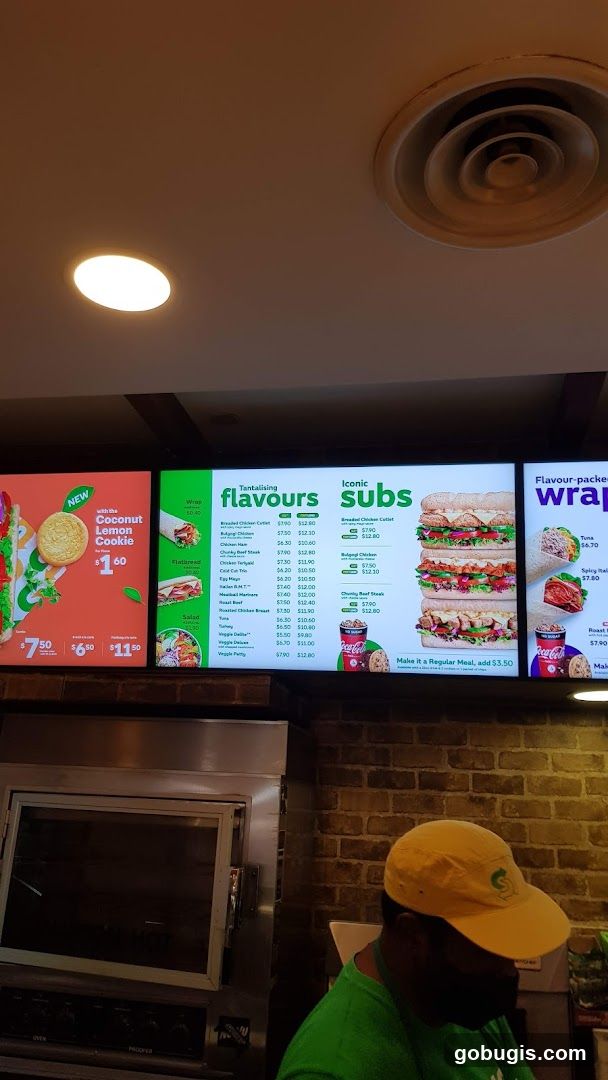 Subway Menu