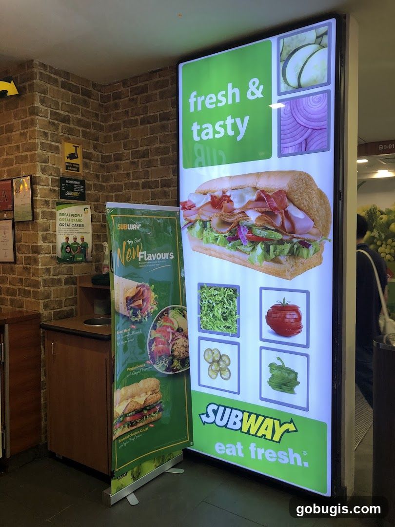 Subway Sandwich Display