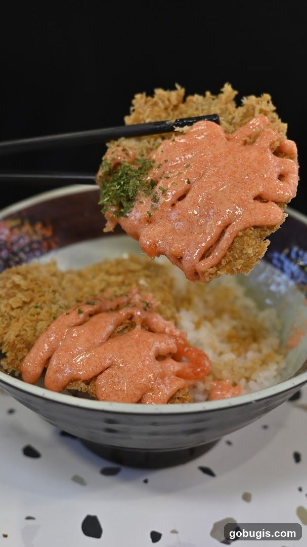 Chicken Katsu Donburi with Spicy Mayo