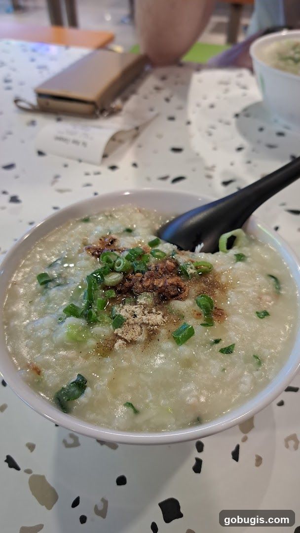 Congee with toppings