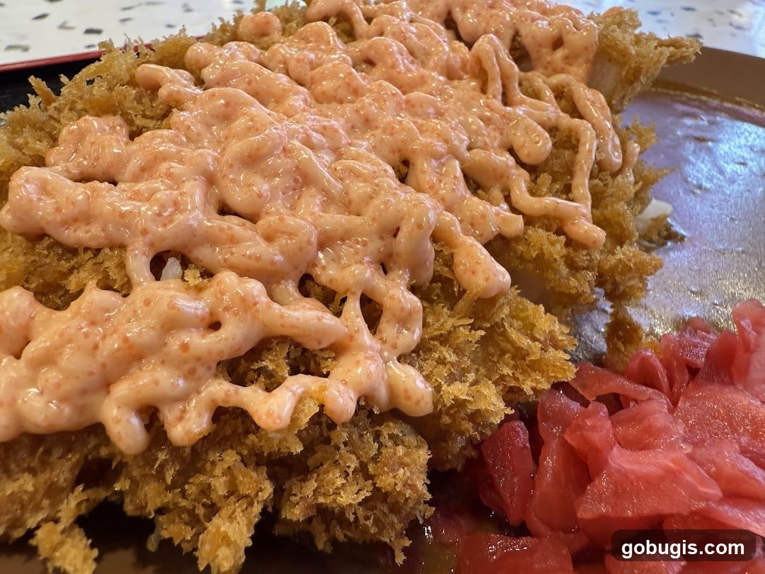 Fried Cutlet with Sauce and Pickled Ginger