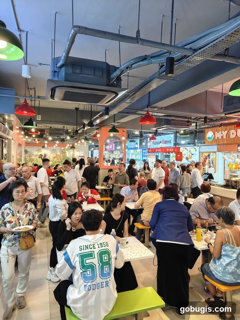 Busy Food Court