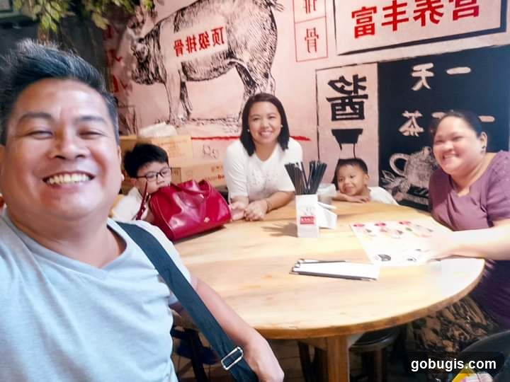 Family at a Restaurant