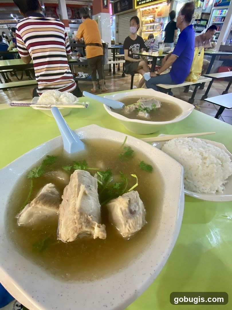 Pork Rib Soup and Rice