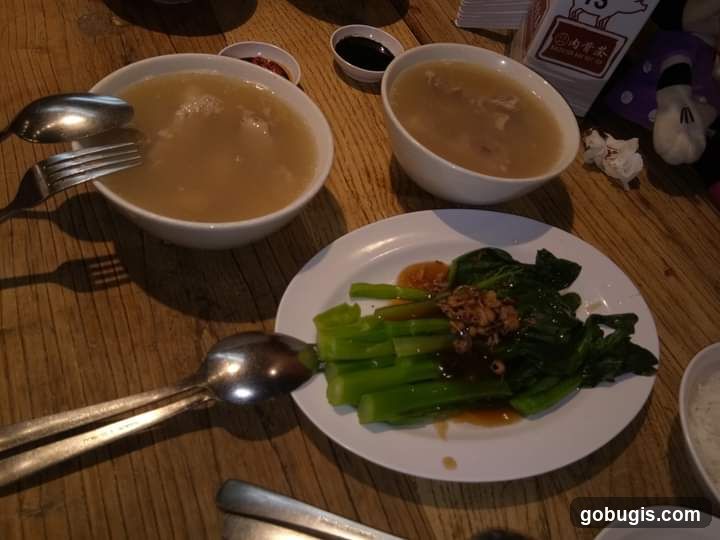 Soup and Vegetables