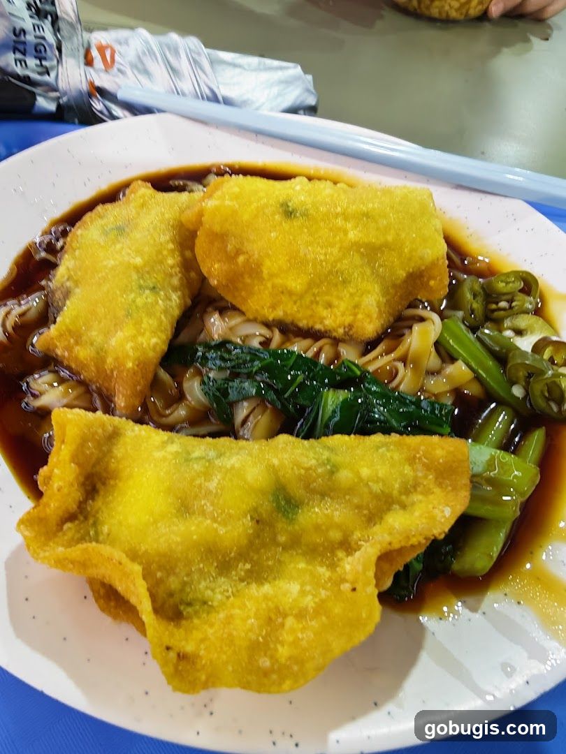Fried Wontons with Noodles