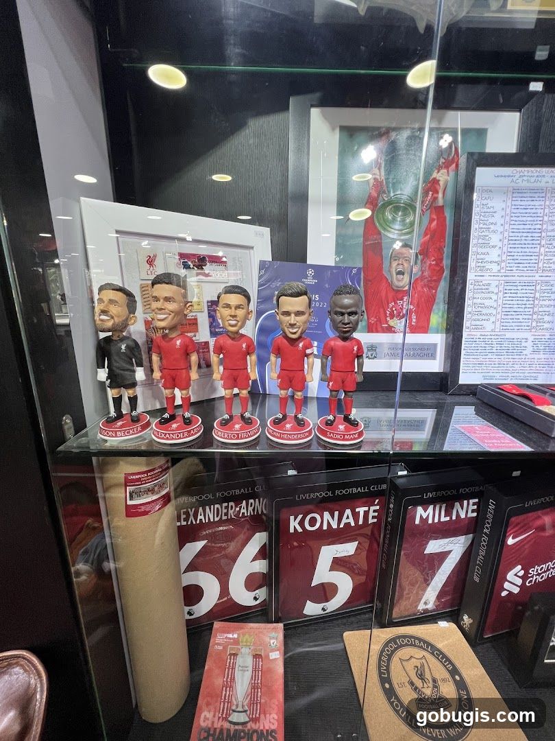 Liverpool FC Memorabilia Display
