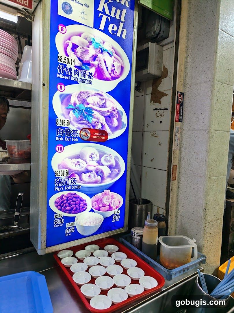 Bak Kut Teh Menu