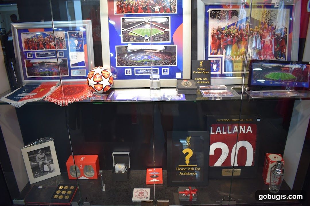 Liverpool FC Memorabilia Display