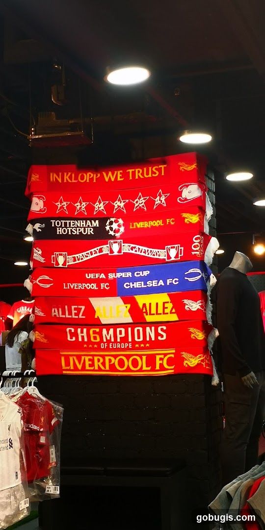 Liverpool FC Merchandise Display