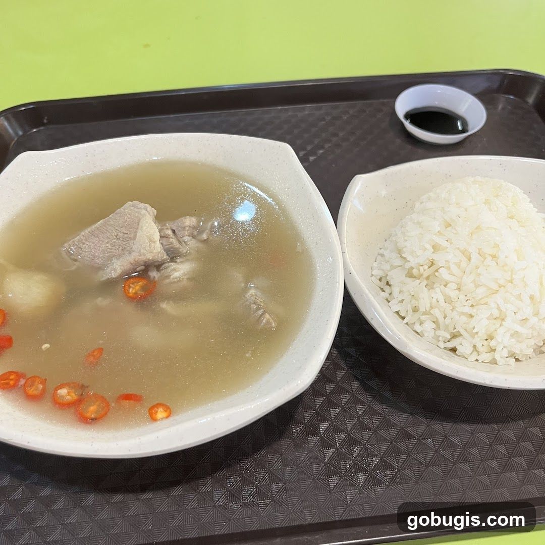 Pork Rib Soup with Rice