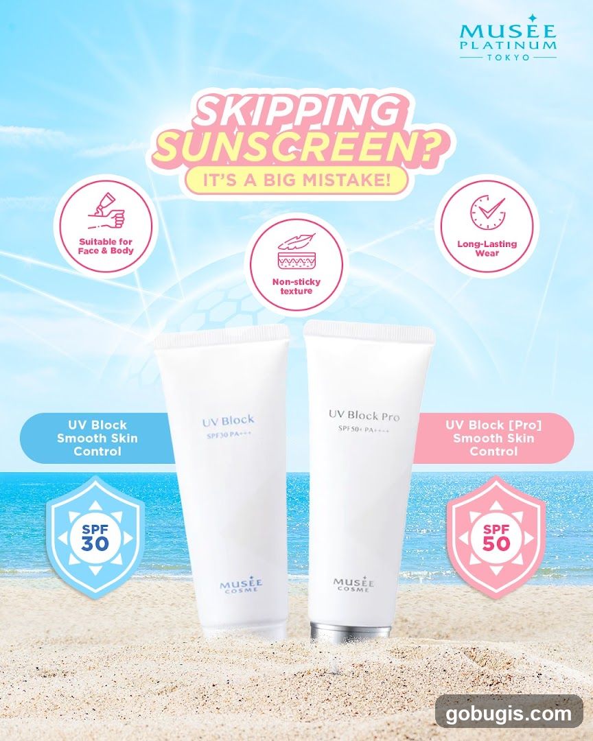 Musee Platinum Tokyo Sunscreen Advertisement