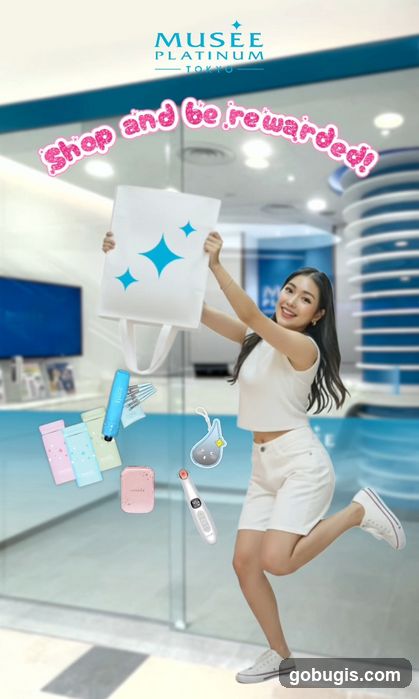 Woman holding shopping bag with beauty devices