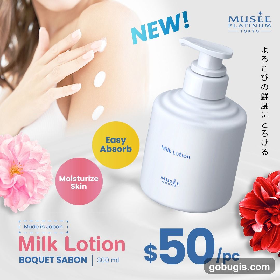 Musee Platinum Milk Lotion Advertisement