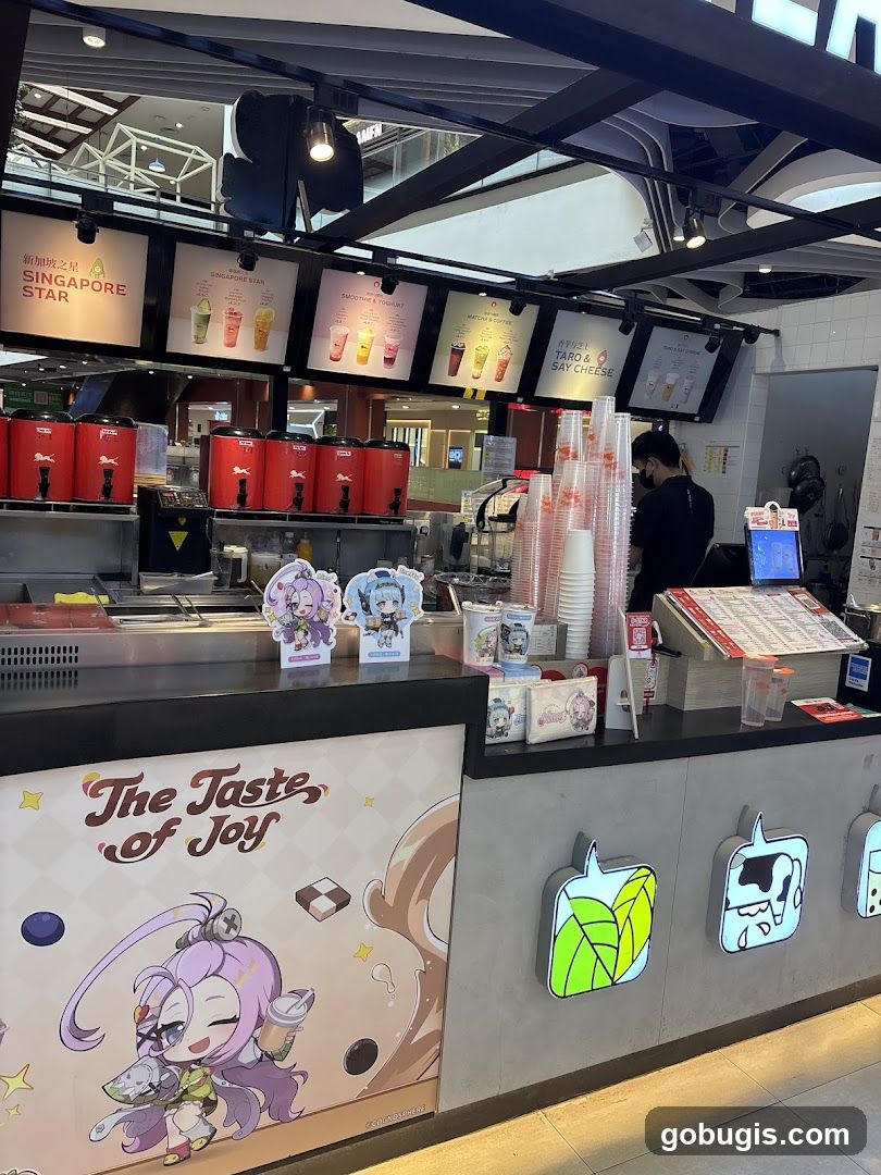 Bubble Tea Shop Counter