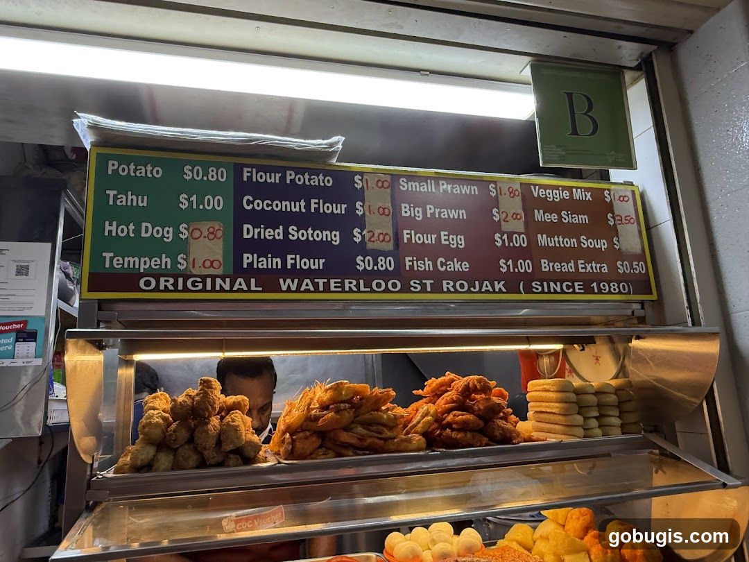 Original Waterloo St Rojak Menu