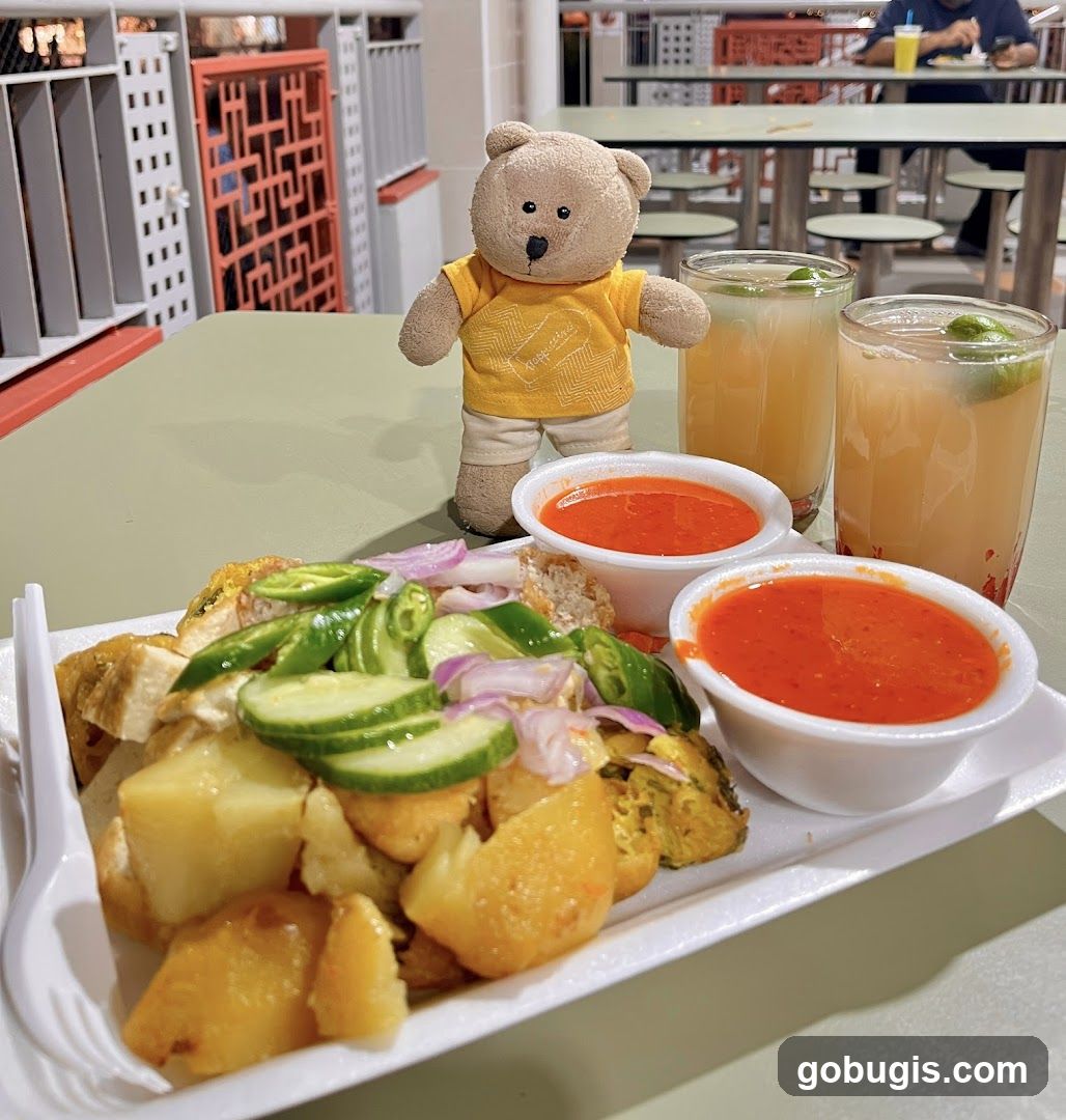 Food and Drink with a Teddy Bear