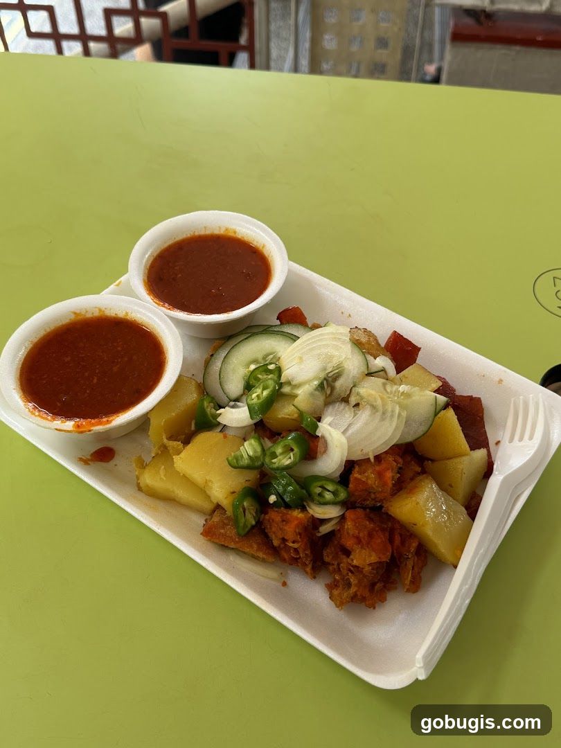 Food Platter with Dipping Sauces