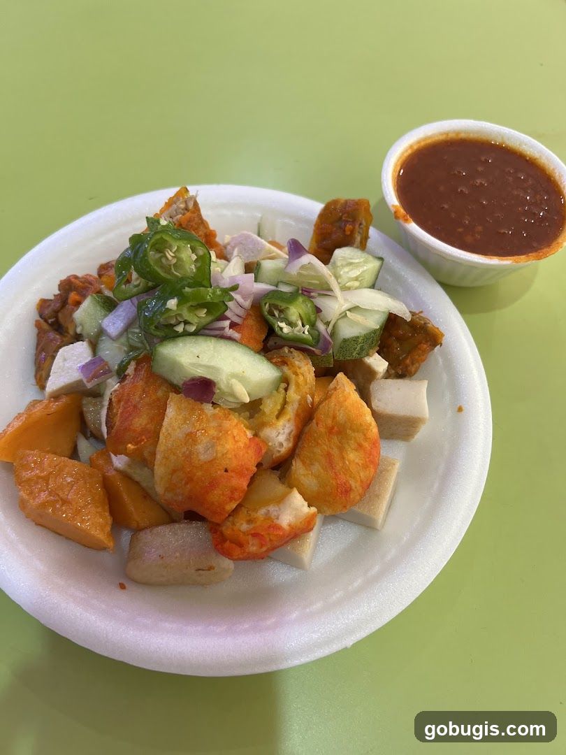 Fried Snacks with Peanut Sauce