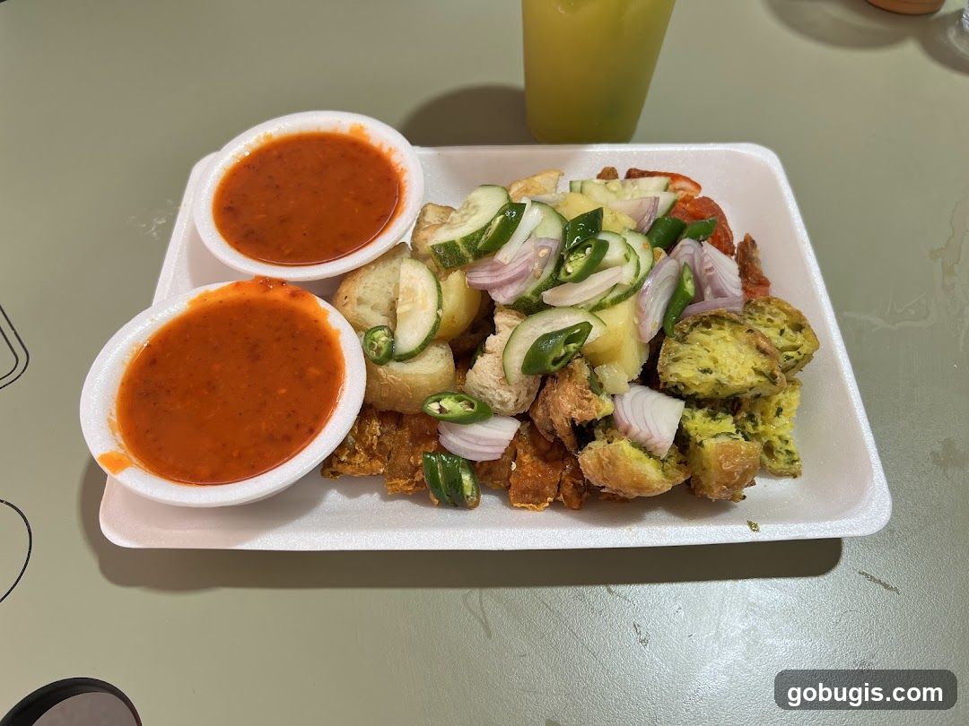 Fried Snacks with Dipping Sauce