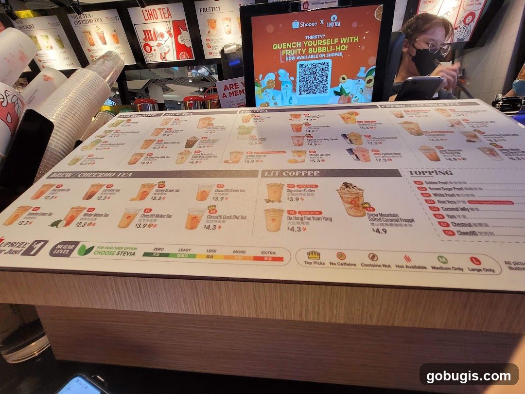 LIHO TEA Menu