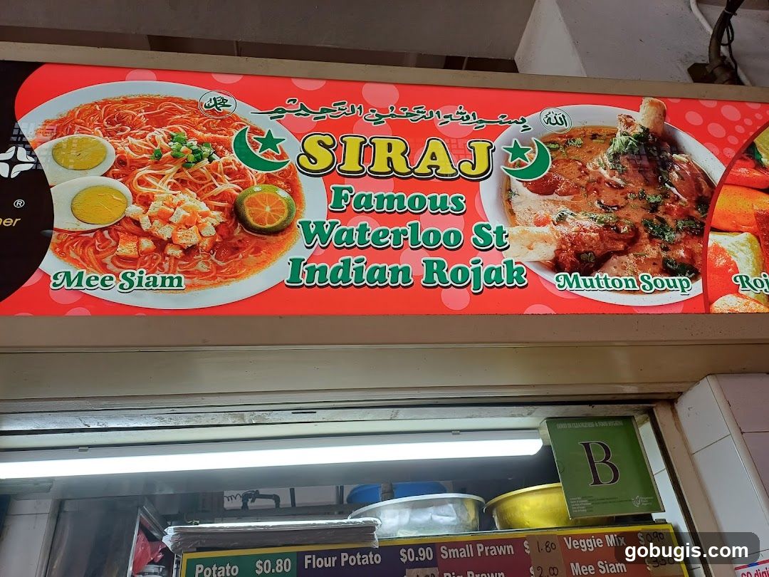 Siraj Famous Waterloo St Indian Rojak Sign