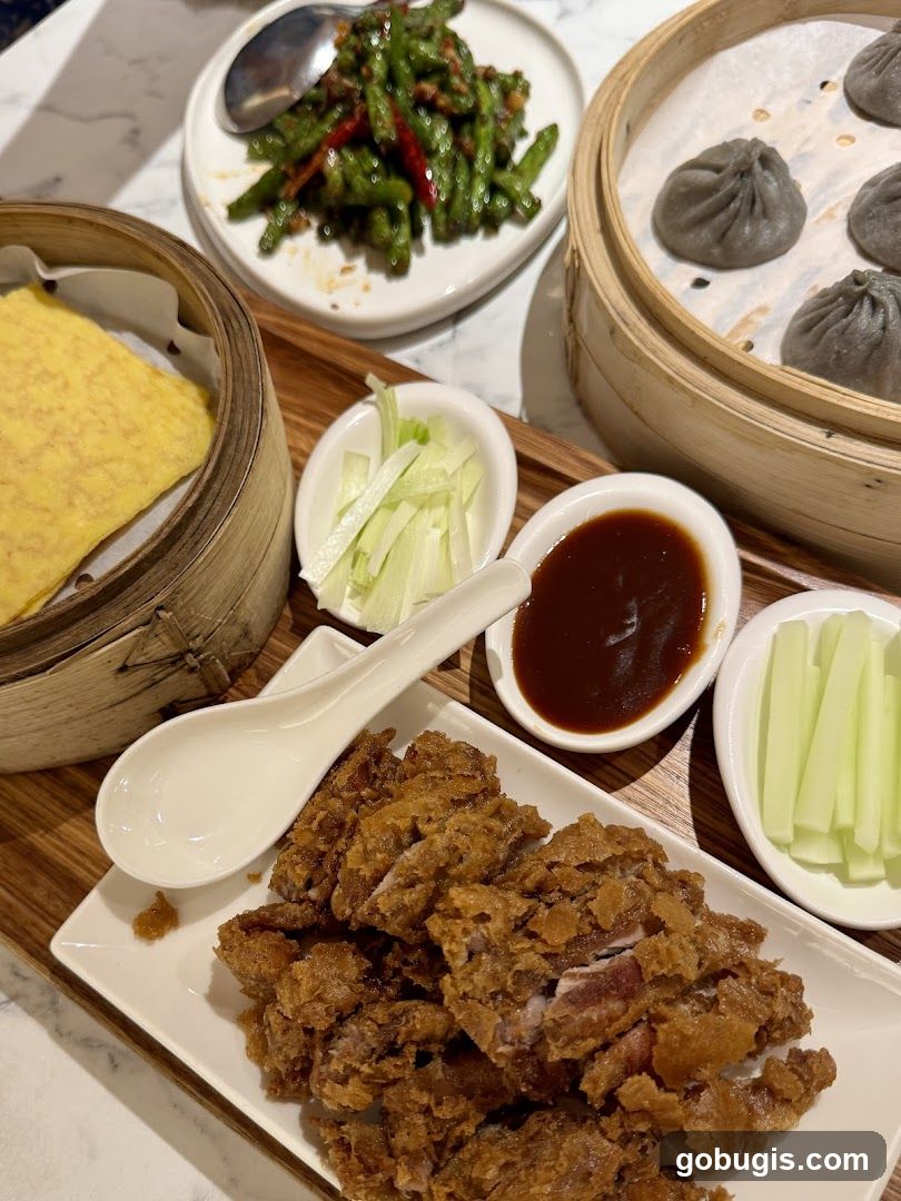 Crispy Fried Meat Platter with Side Dishes